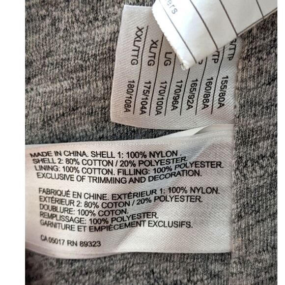 Roots Black Quilted Puffer Full Zip Hood Jacket Size S - Picture 8 of 8